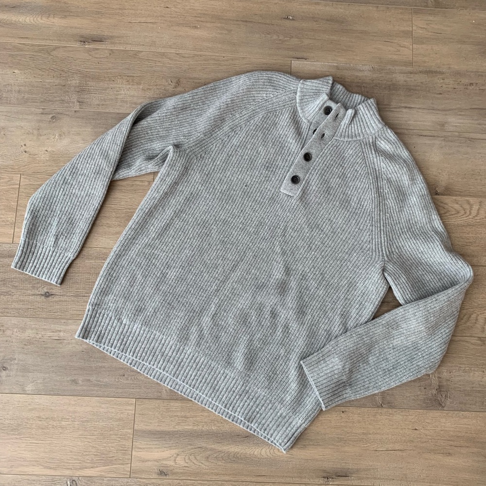 Men’s Henley Turtleneck Sweater - Banana Republic